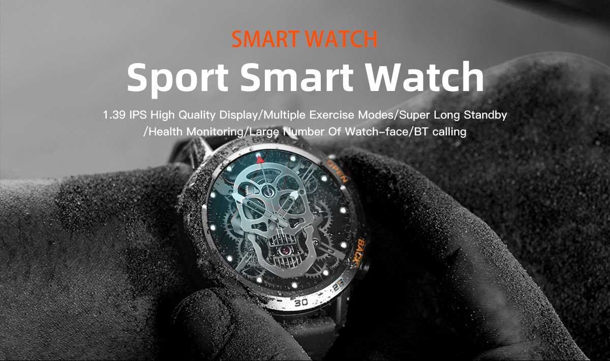 Smart Watch Men's Business Wireless Call Multi-function Waterproof Health Monitoring Blood Pressure Heart Rate Exercise